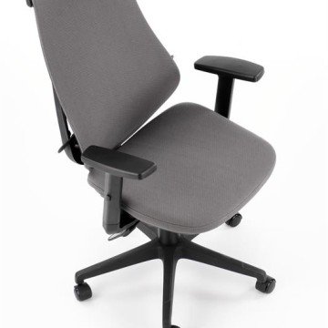 Фото5.Кресло офисное Halmar RUBIO Серый/Черный